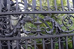 36B The Central Park Conservatory Garden Iron Vanderbilt Gate Was Made In Paris in 1894